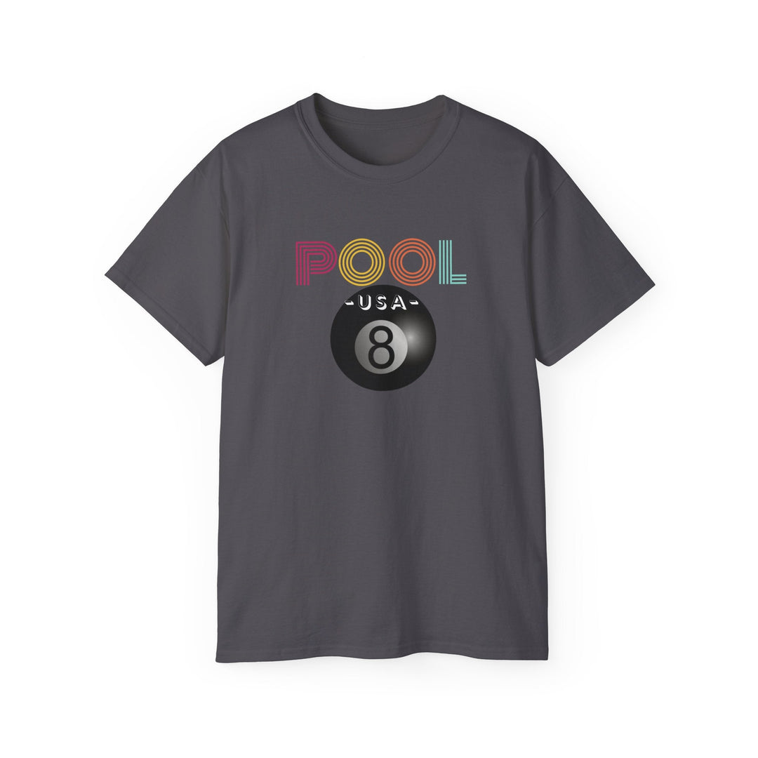 POOL USA - 8 Ball - Unisex Cotton T-Shirt - BFLY BILLIARDS