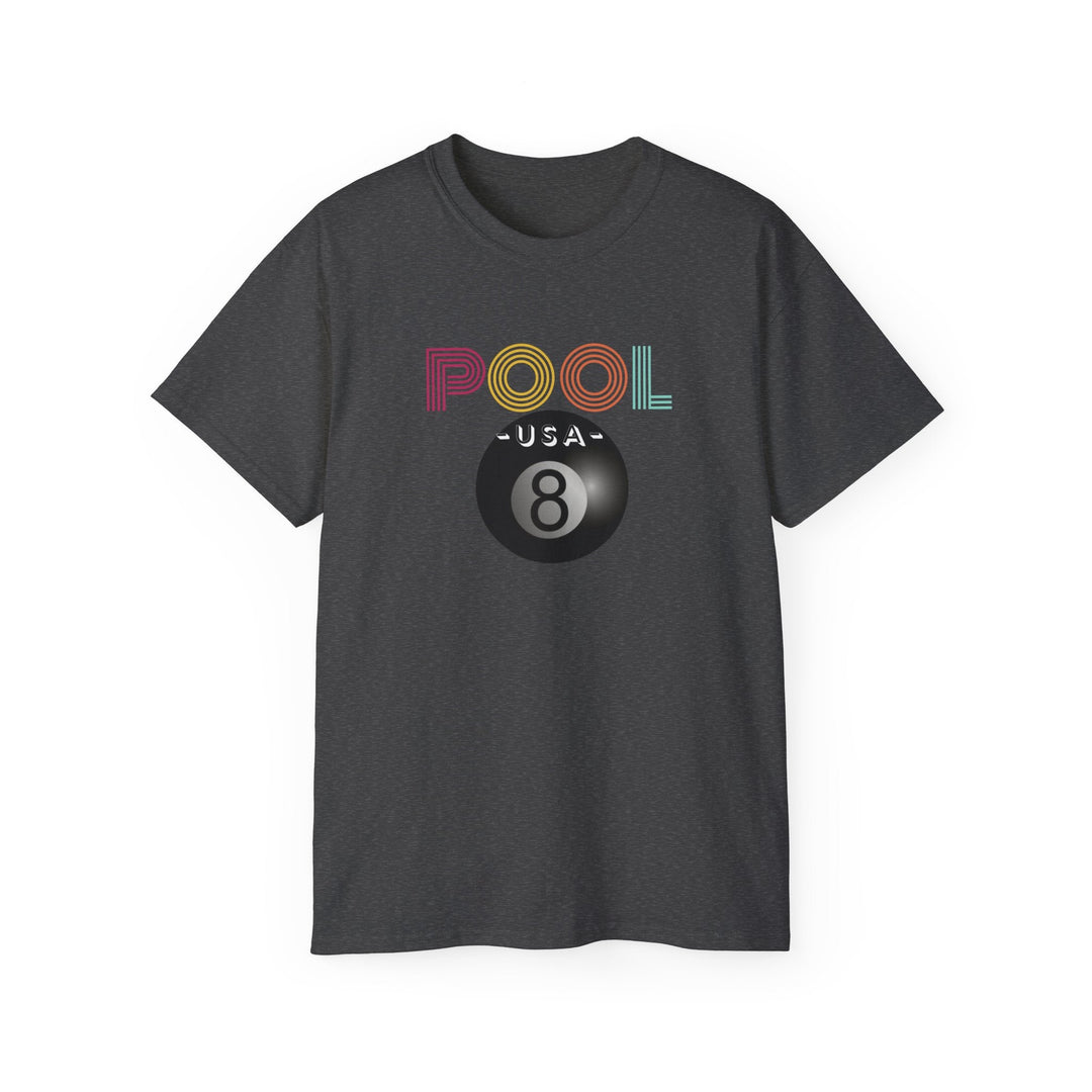 POOL USA - 8 Ball - Unisex Cotton T-Shirt - BFLY BILLIARDS