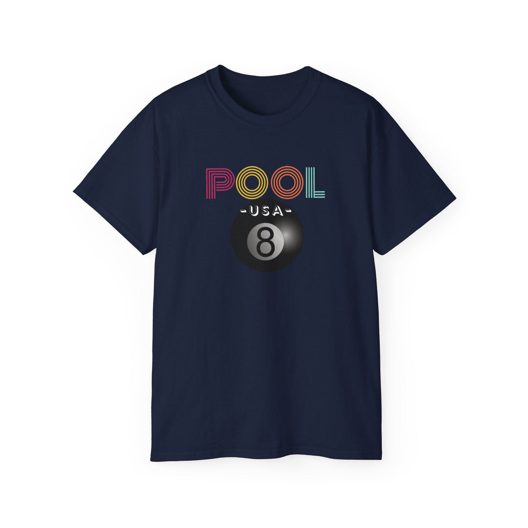 POOL USA - 8 Ball - Unisex Cotton T-Shirt - BFLY BILLIARDS