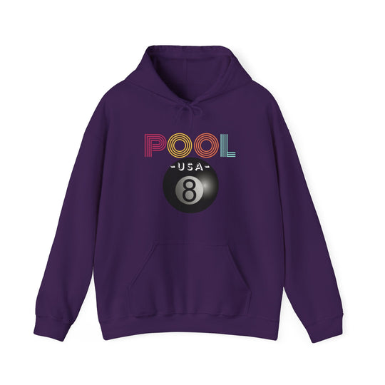 POOL USA - 8 Ball - Unisex Pullover Hoodie - BFLY BILLIARDS