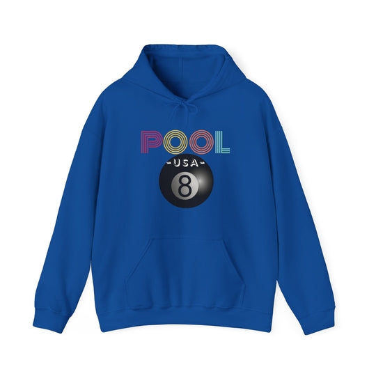 POOL USA - 8 Ball - Unisex Pullover Hoodie - BFLY BILLIARDS