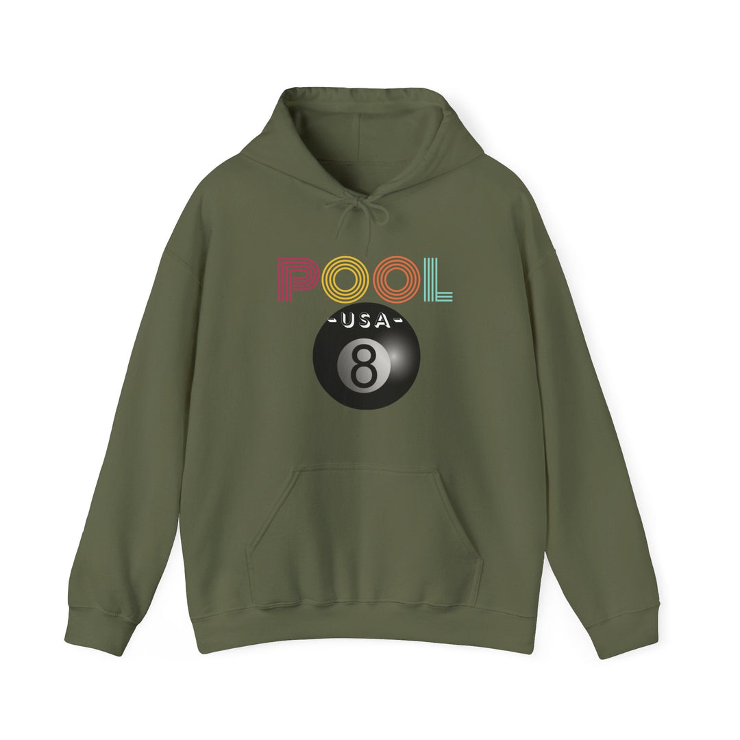 POOL USA - 8 Ball - Unisex Pullover Hoodie - BFLY BILLIARDS