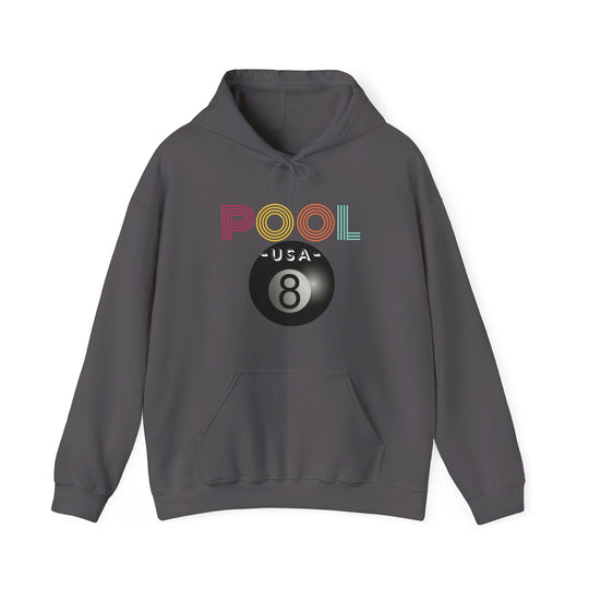 POOL USA - 8 Ball - Unisex Pullover Hoodie - BFLY BILLIARDS