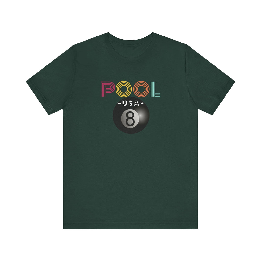 POOL USA - 8 Ball - Unisex Softstyle Tee - BFLY BILLIARDS