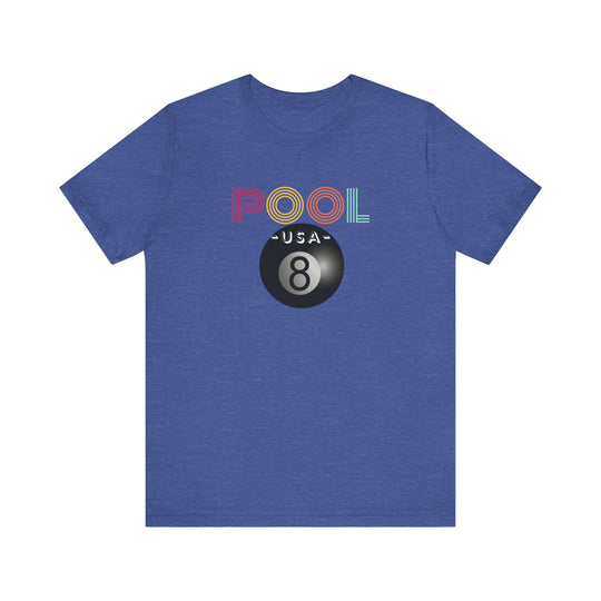 POOL USA - 8 Ball - Unisex Softstyle Tee - BFLY BILLIARDS