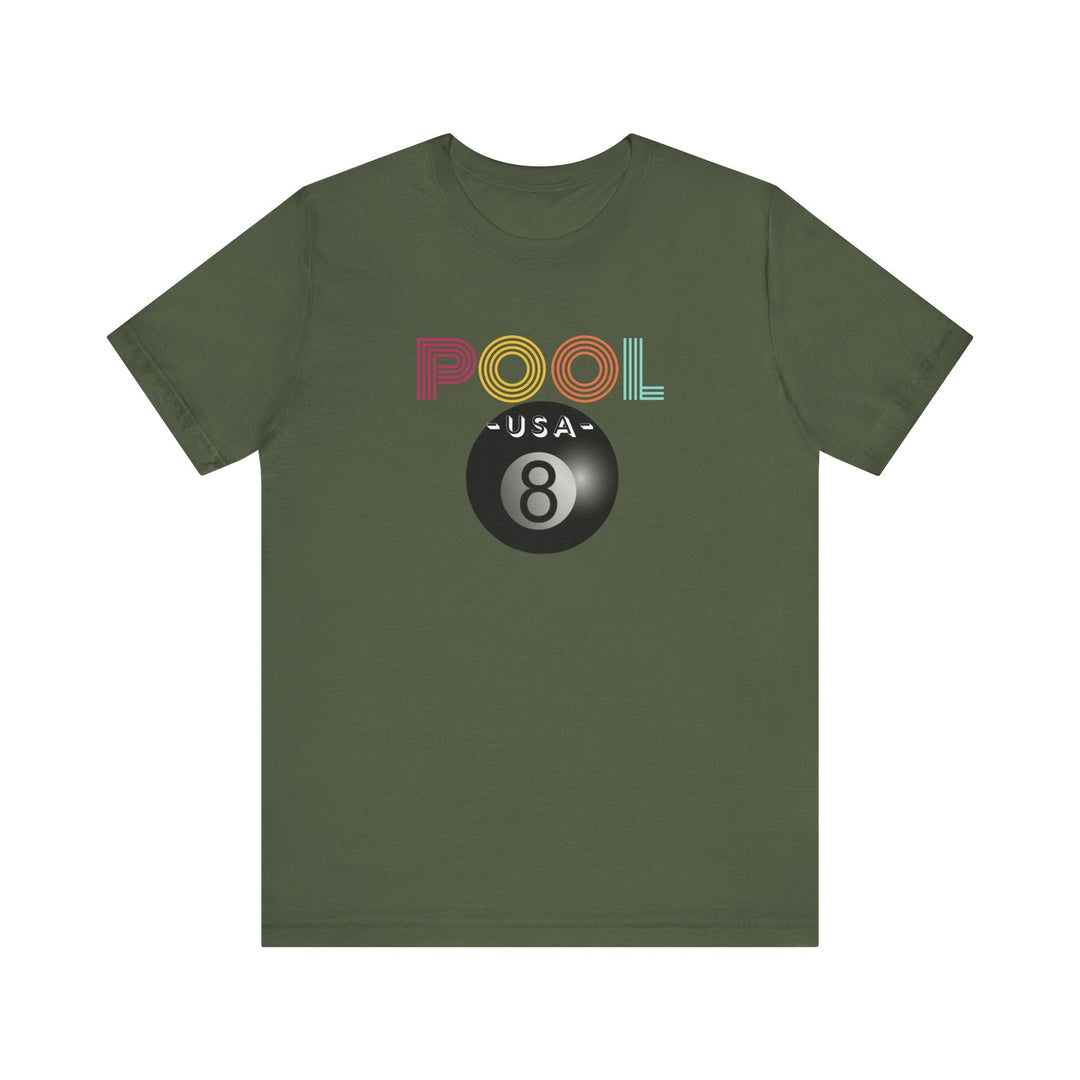 POOL USA - 8 Ball - Unisex Softstyle Tee - BFLY BILLIARDS
