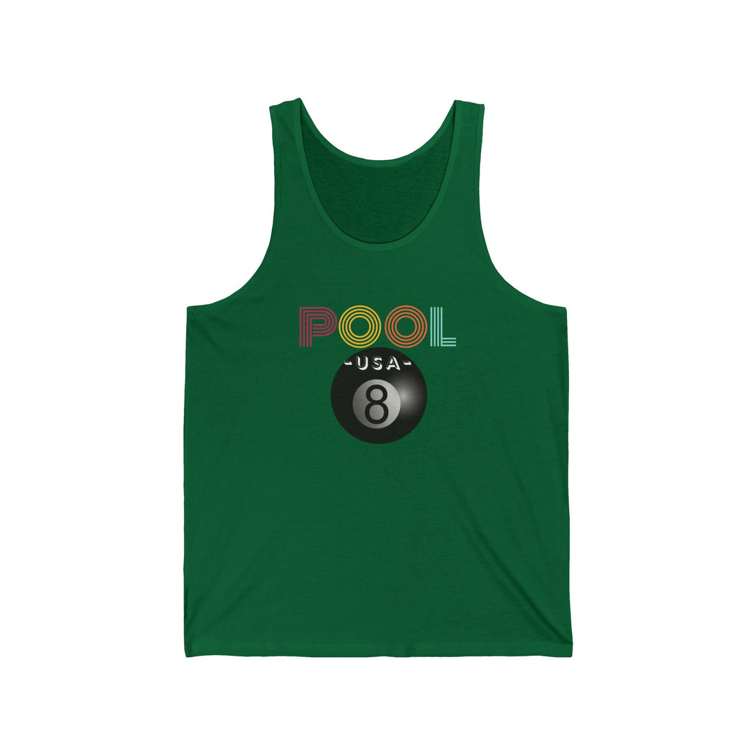 POOL USA - 8 Ball - Unisex Tank Top - BFLY BILLIARDS