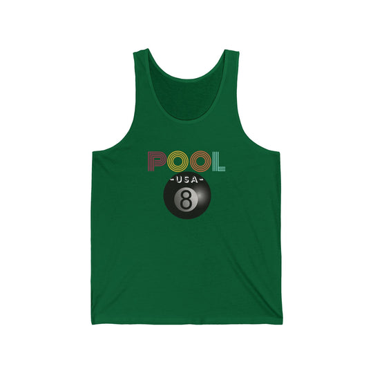 POOL USA - 8 Ball - Unisex Tank Top - BFLY BILLIARDS