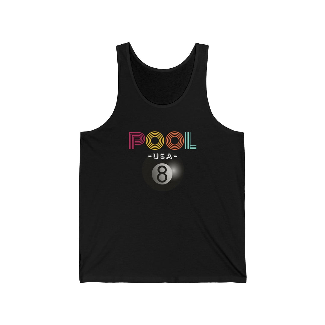 POOL USA - 8 Ball - Unisex Tank Top - BFLY BILLIARDS