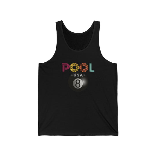 POOL USA - 8 Ball - Unisex Tank Top - BFLY BILLIARDS