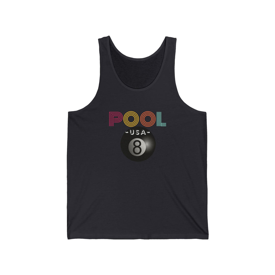 POOL USA - 8 Ball - Unisex Tank Top - BFLY BILLIARDS