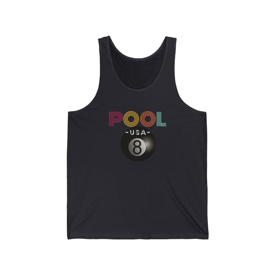 POOL USA - 8 Ball - Unisex Tank Top - BFLY BILLIARDS