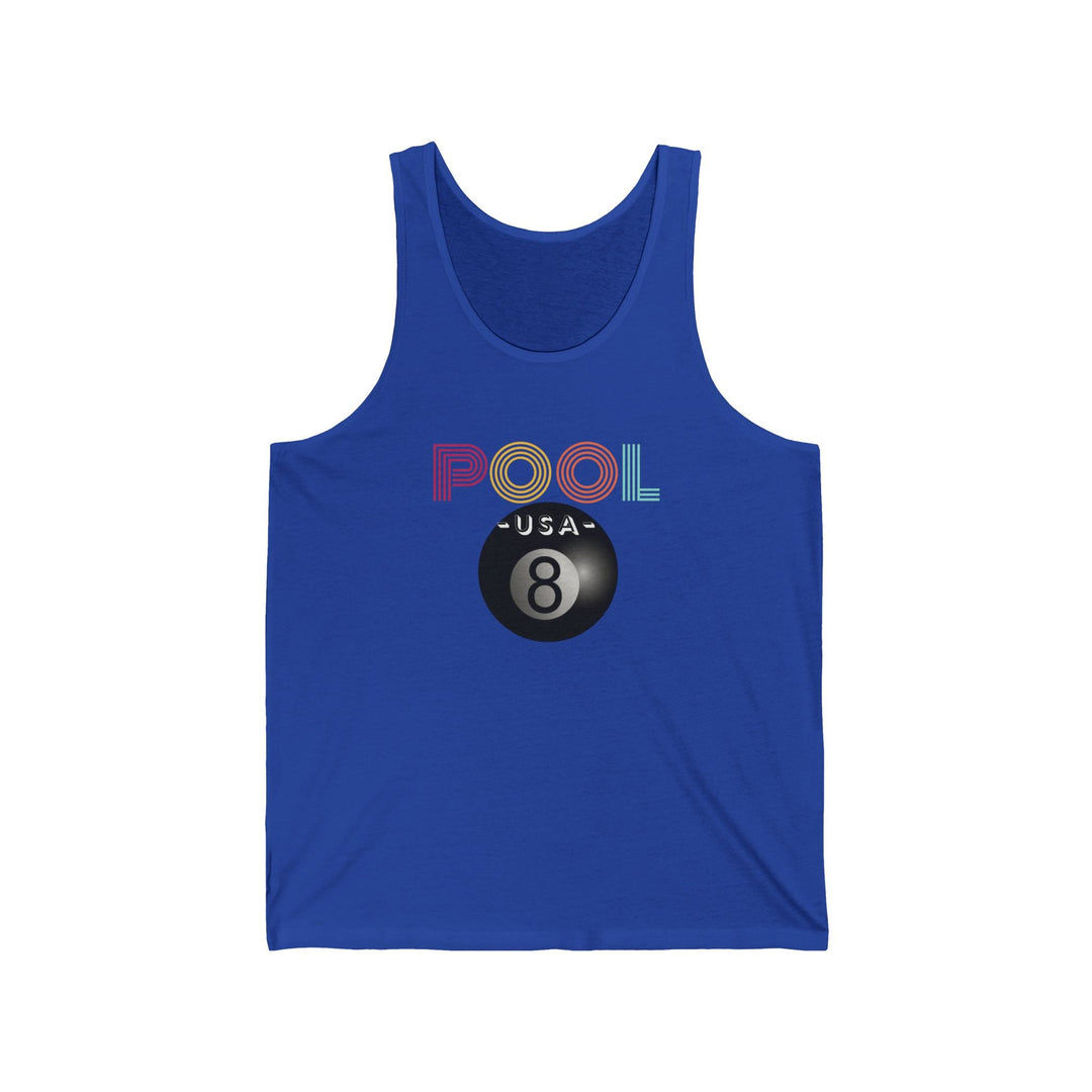 POOL USA - 8 Ball - Unisex Tank Top - BFLY BILLIARDS