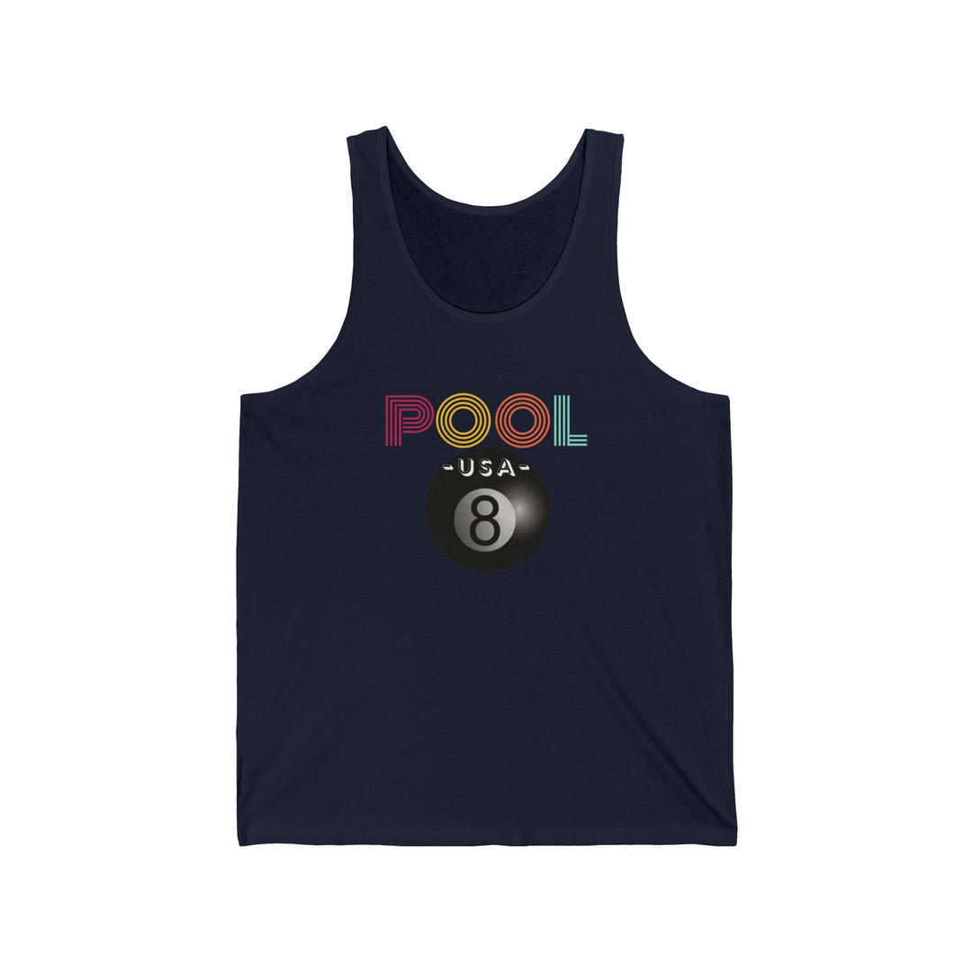 POOL USA - 8 Ball - Unisex Tank Top - BFLY BILLIARDS