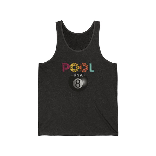 POOL USA - 8 Ball - Unisex Tank Top - BFLY BILLIARDS