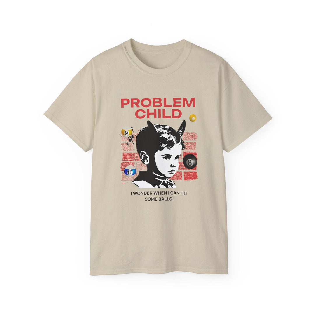 Problem Child - Pool Balls - Unisex Cotton T-Shirt - BFLY BILLIARDS