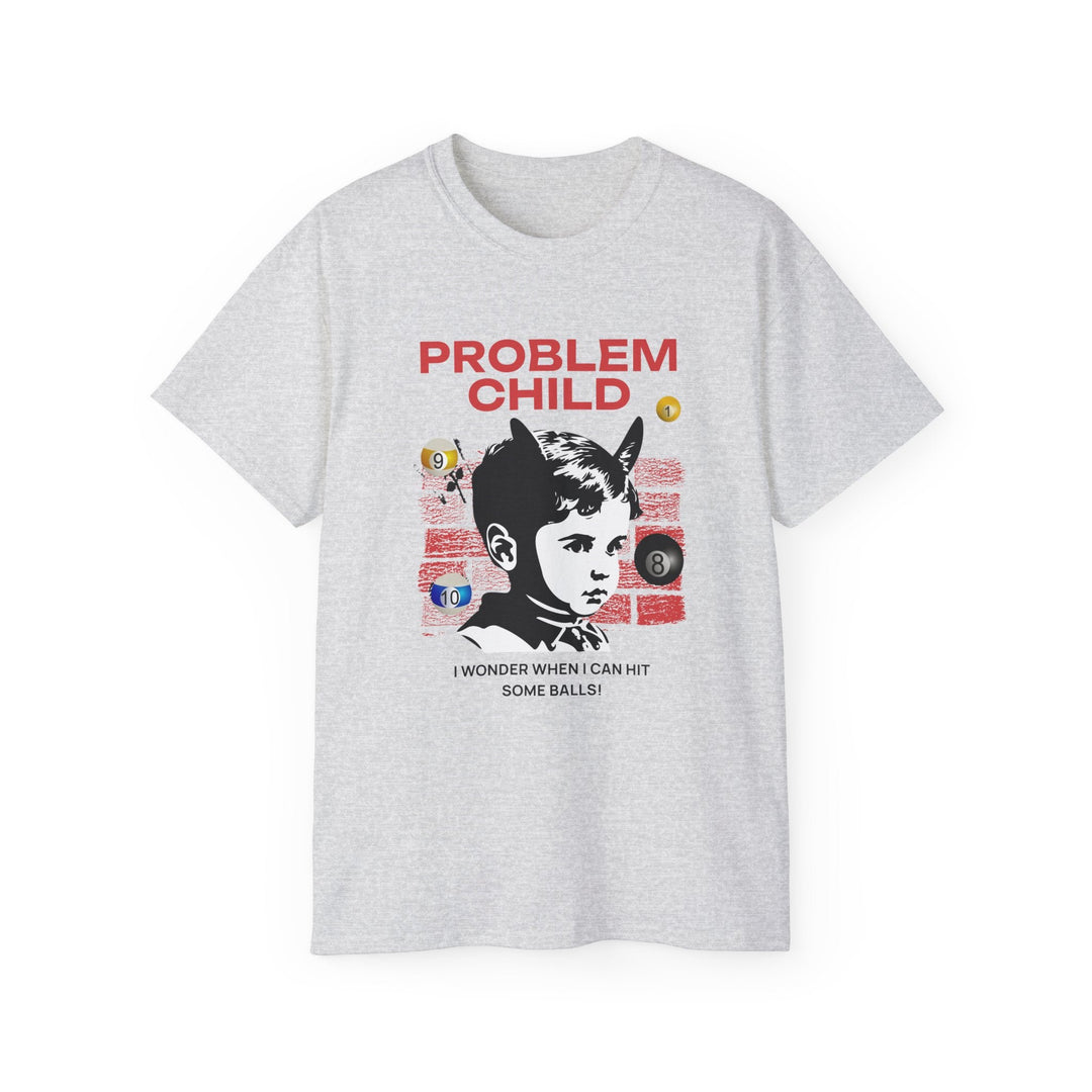 Problem Child - Pool Balls - Unisex Cotton T-Shirt - BFLY BILLIARDS