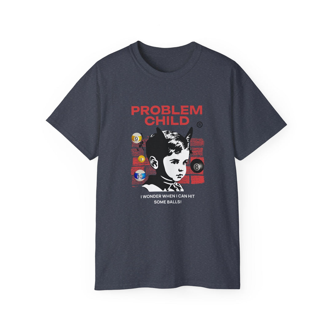 Problem Child - Pool Balls - Unisex Cotton T-Shirt - BFLY BILLIARDS