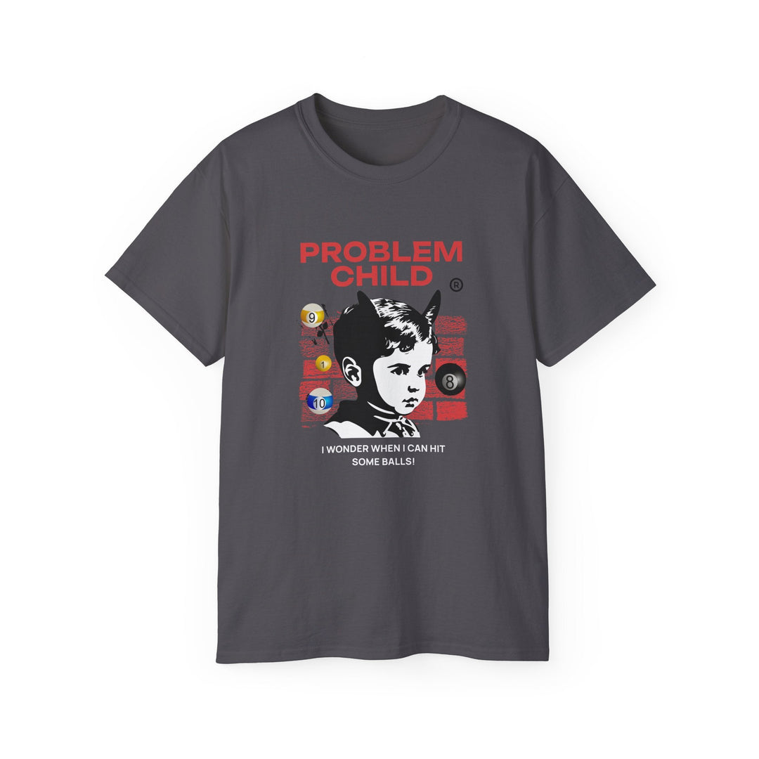 Problem Child - Pool Balls - Unisex Cotton T-Shirt - BFLY BILLIARDS