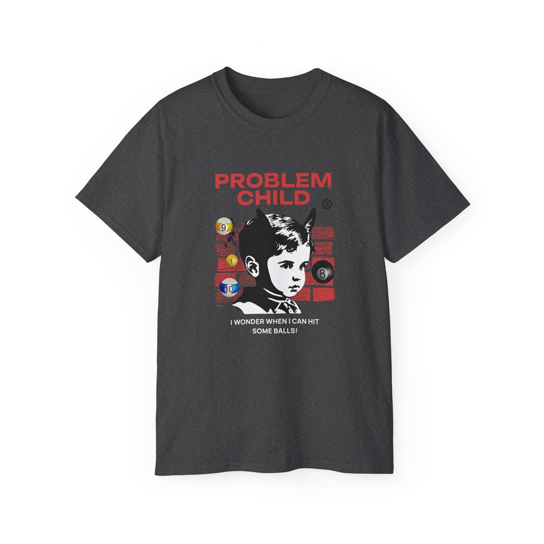 Problem Child - Pool Balls - Unisex Cotton T-Shirt - BFLY BILLIARDS
