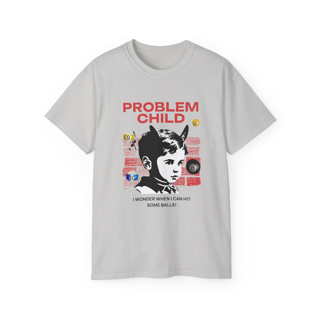 Problem Child - Pool Balls - Unisex Cotton T-Shirt - BFLY BILLIARDS