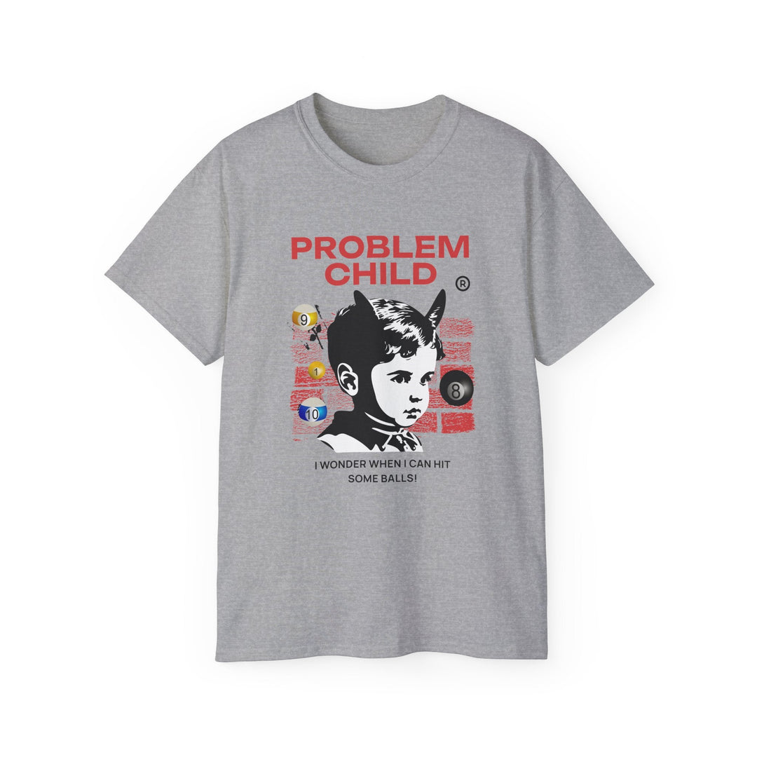 Problem Child - Pool Balls - Unisex Cotton T-Shirt - BFLY BILLIARDS
