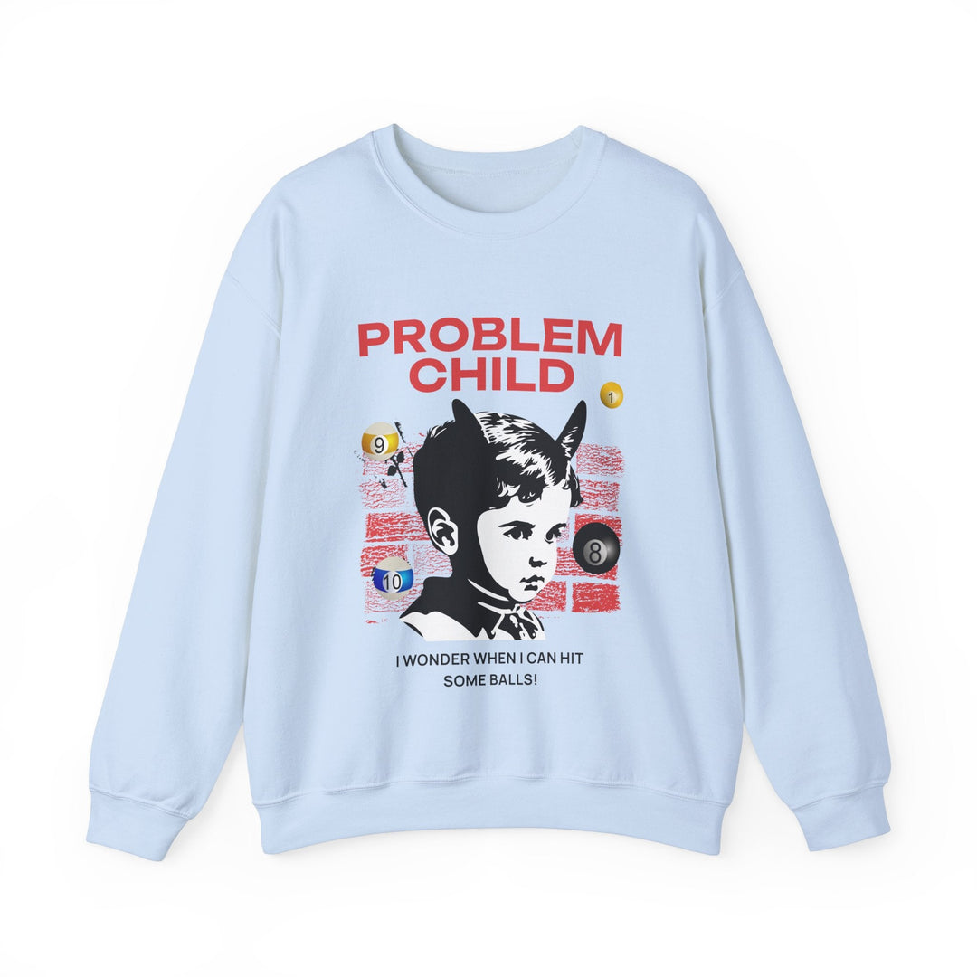 Problem Child - Pool Balls - Unisex Crewneck Sweatshirt - BFLY BILLIARDS