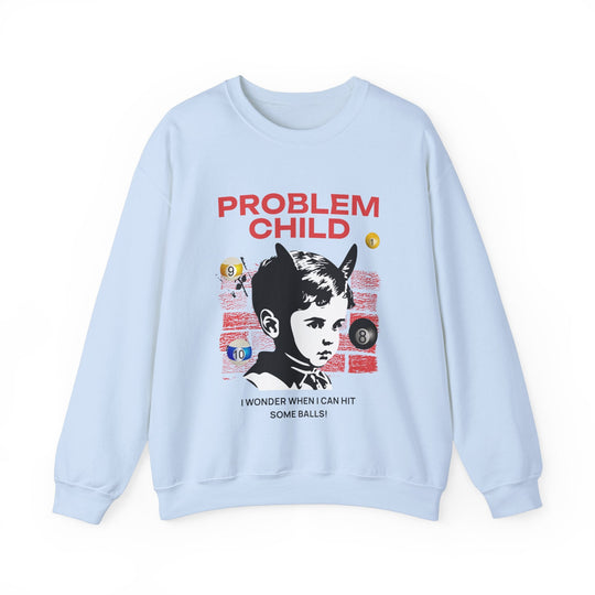 Problem Child - Pool Balls - Unisex Crewneck Sweatshirt - BFLY BILLIARDS