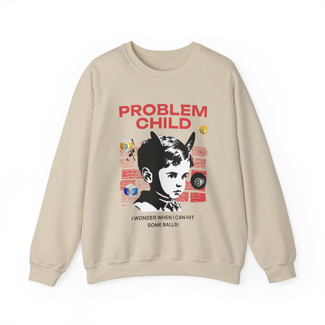 Problem Child - Pool Balls - Unisex Crewneck Sweatshirt - BFLY BILLIARDS