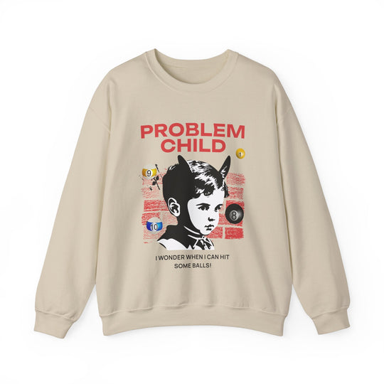 Problem Child - Pool Balls - Unisex Crewneck Sweatshirt - BFLY BILLIARDS