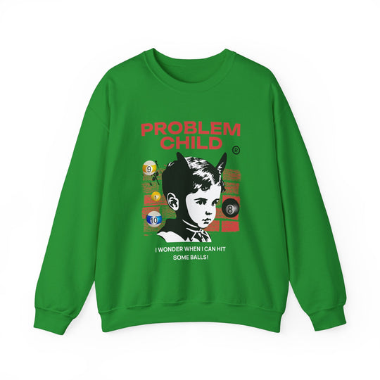 Problem Child - Pool Balls - Unisex Crewneck Sweatshirt - BFLY BILLIARDS
