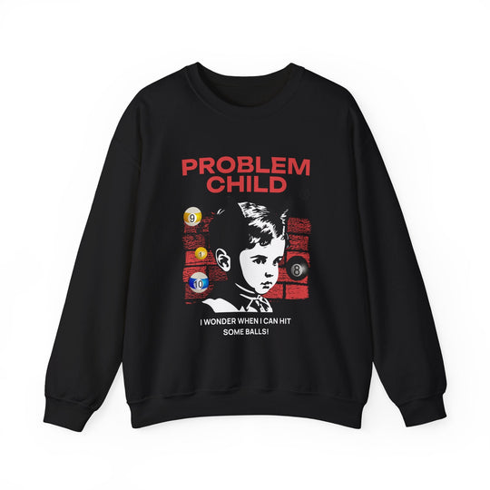 Problem Child - Pool Balls - Unisex Crewneck Sweatshirt - BFLY BILLIARDS
