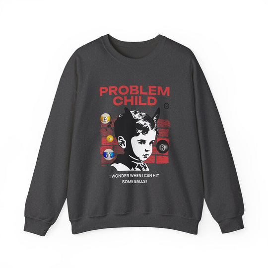 Problem Child - Pool Balls - Unisex Crewneck Sweatshirt - BFLY BILLIARDS