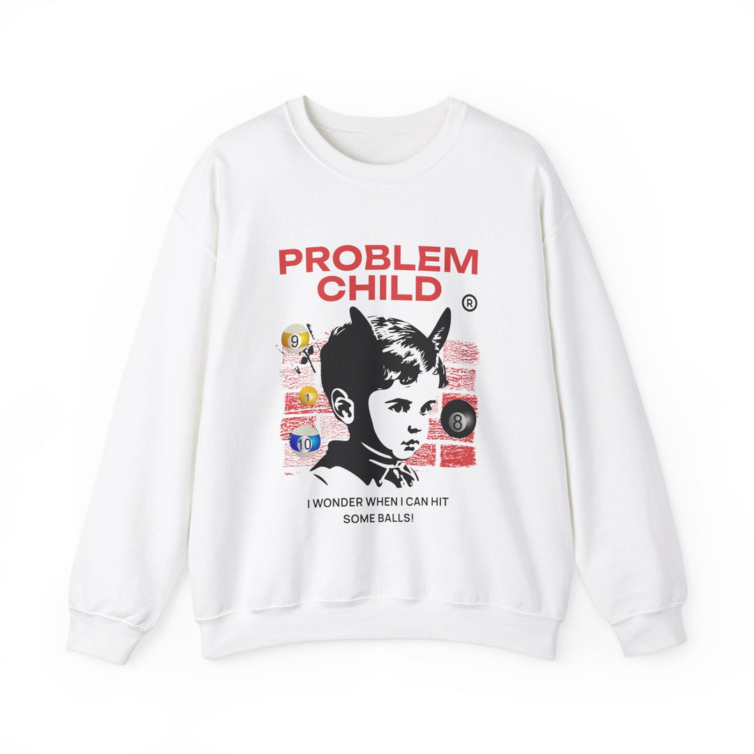 Problem Child - Pool Balls - Unisex Crewneck Sweatshirt - BFLY BILLIARDS