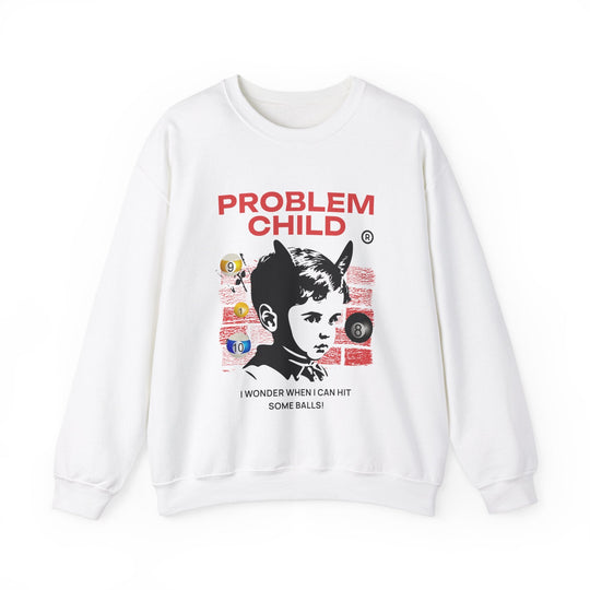 Problem Child - Pool Balls - Unisex Crewneck Sweatshirt - BFLY BILLIARDS