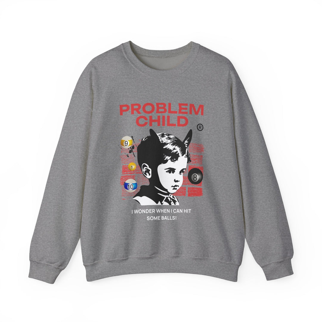 Problem Child - Pool Balls - Unisex Crewneck Sweatshirt - BFLY BILLIARDS