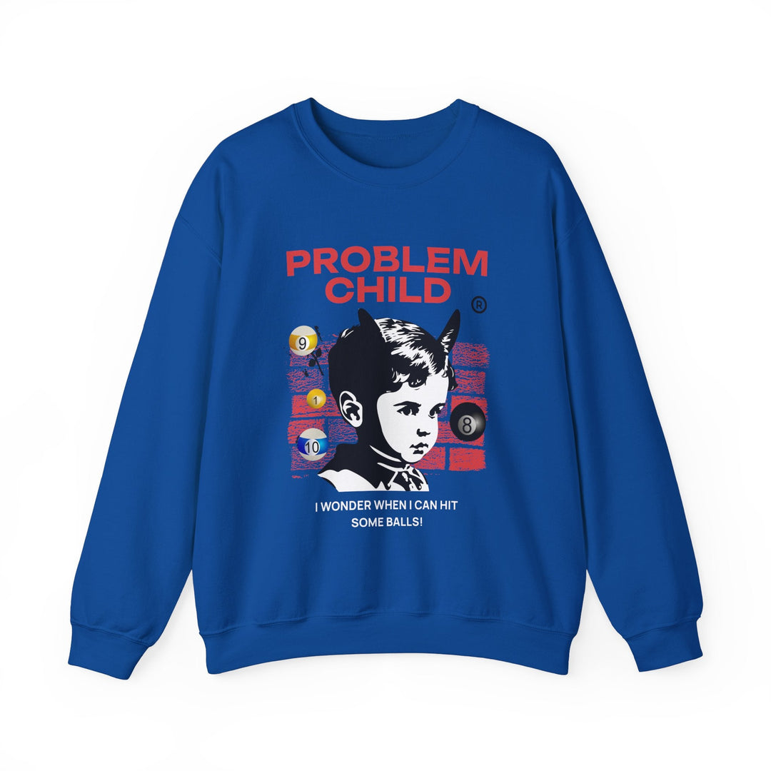 Problem Child - Pool Balls - Unisex Crewneck Sweatshirt - BFLY BILLIARDS