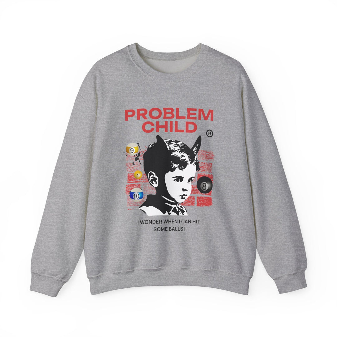 Problem Child - Pool Balls - Unisex Crewneck Sweatshirt - BFLY BILLIARDS