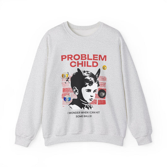 Problem Child - Pool Balls - Unisex Crewneck Sweatshirt - BFLY BILLIARDS