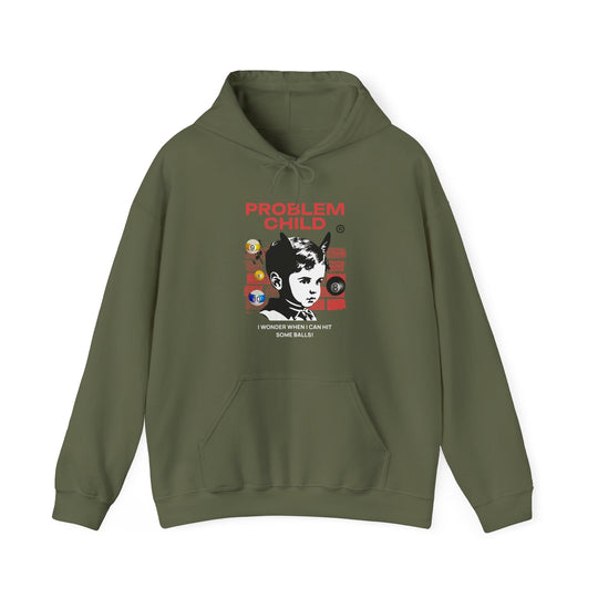 Problem Child - Pool Balls - Unisex Pullover Hoodie - BFLY BILLIARDS