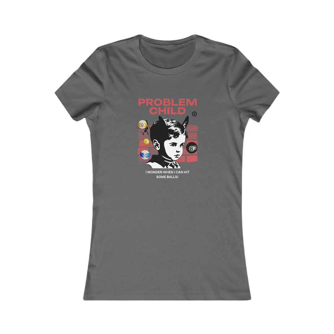 Problem Child - Pool Balls - Women's Fitted Tee - BFLY BILLIARDS
