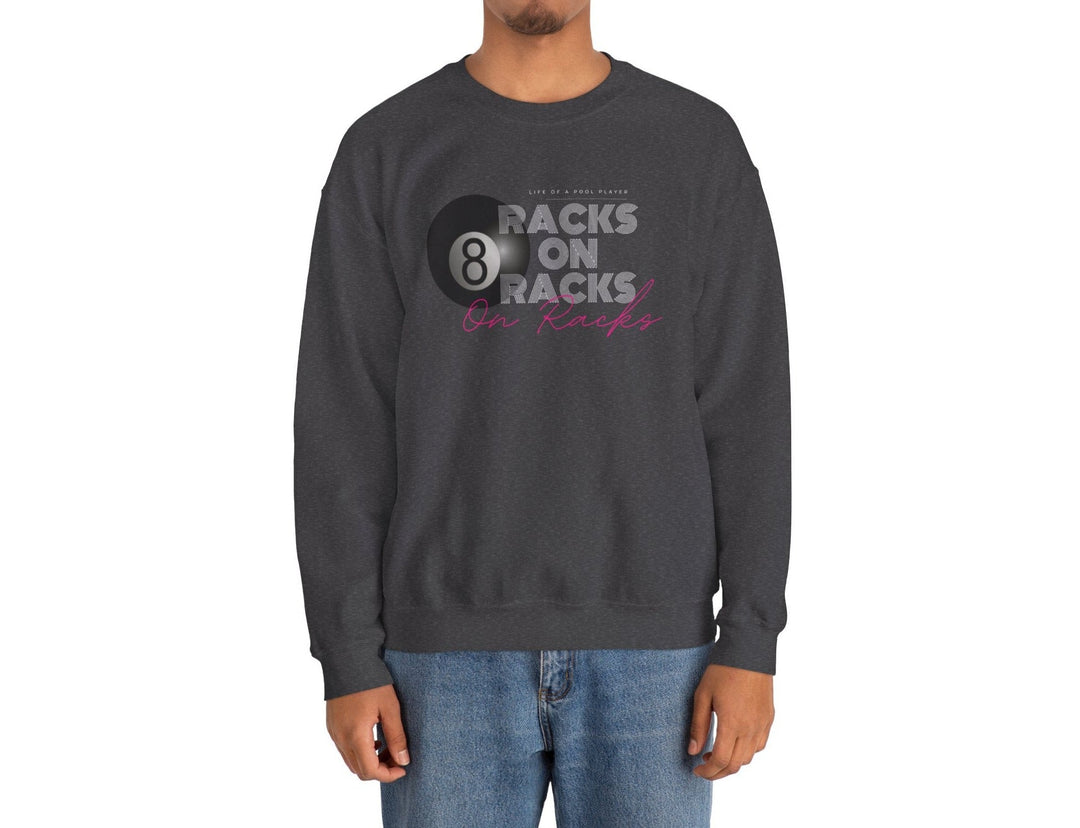 Racks on Racks - 8 Ball - Crewneck Sweatshirt - BFLY BILLIARDS