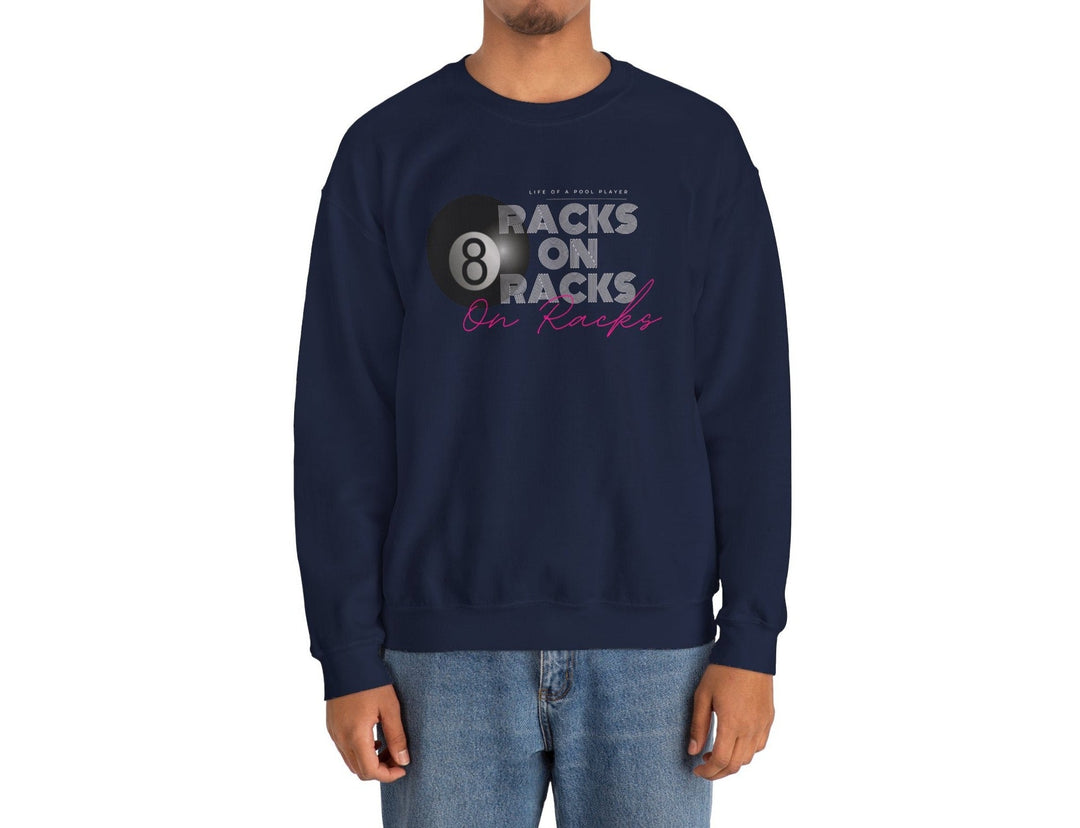 Racks on Racks - 8 Ball - Crewneck Sweatshirt - BFLY BILLIARDS