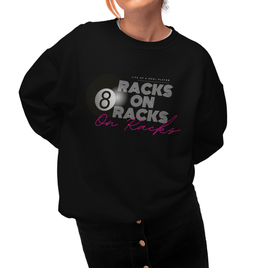 Racks on Racks - 8 Ball - Crewneck Sweatshirt - BFLY BILLIARDS