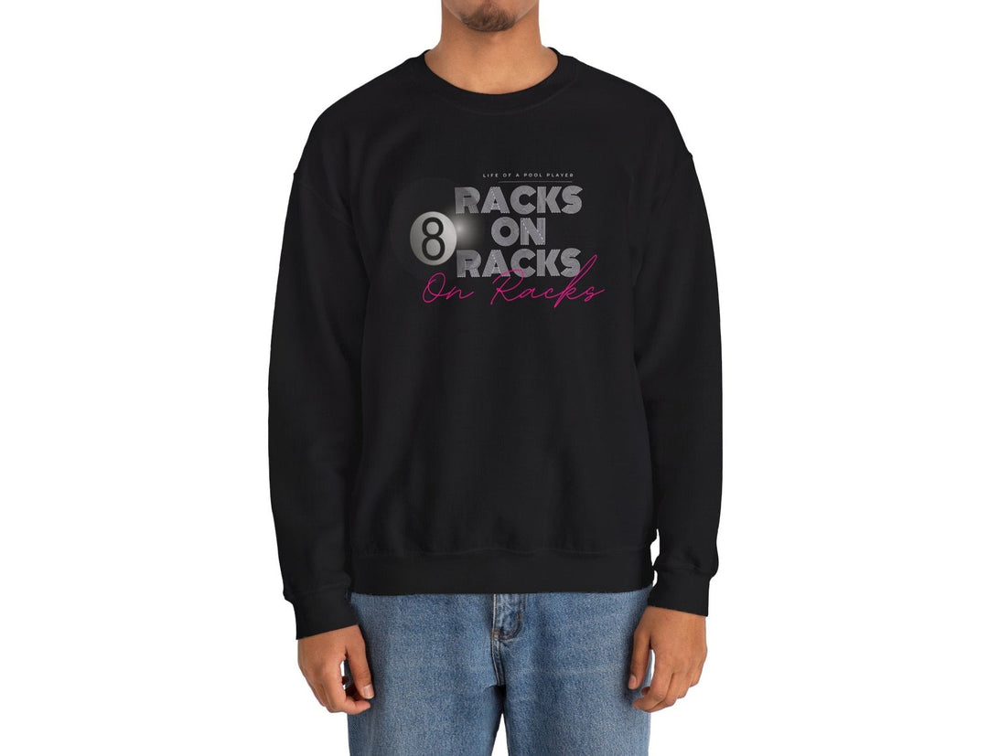 Racks on Racks - 8 Ball - Crewneck Sweatshirt - BFLY BILLIARDS