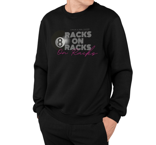 Racks on Racks - 8 Ball - Crewneck Sweatshirt - BFLY BILLIARDS