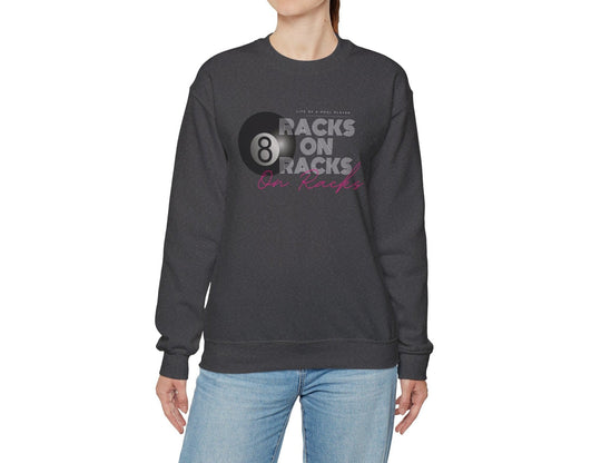 Racks on Racks - 8 Ball - Crewneck Sweatshirt - BFLY BILLIARDS