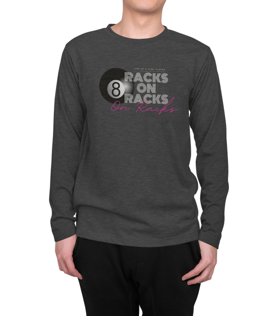 Racks on Racks - 8 Ball - Long Sleeve Tee - BFLY BILLIARDS