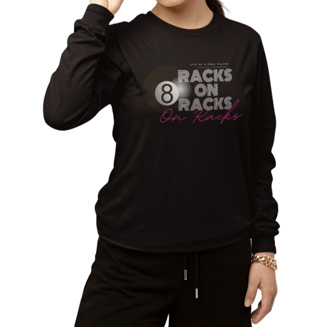 Racks on Racks - 8 Ball - Long Sleeve Tee - BFLY BILLIARDS