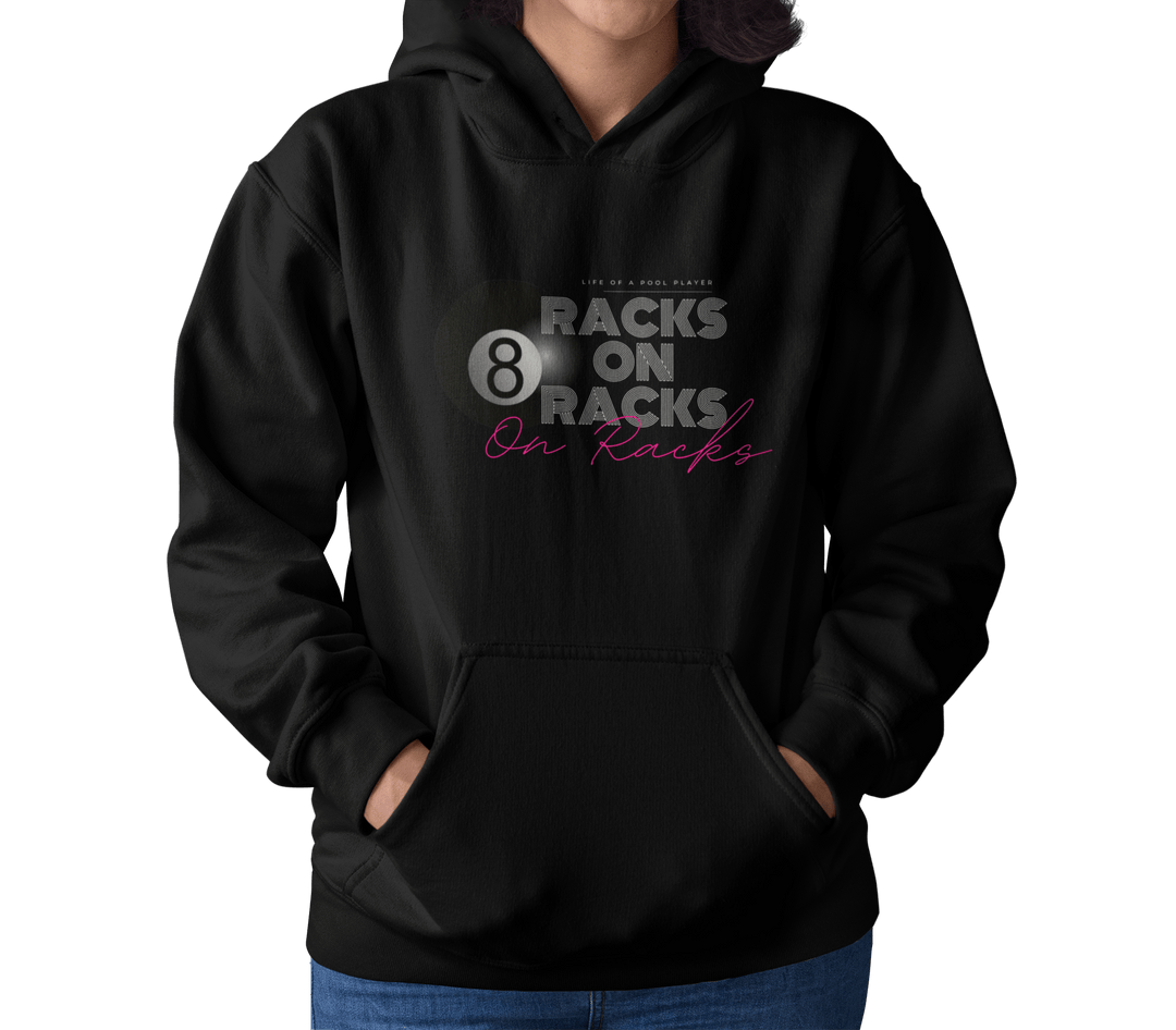 Racks on Racks - 8 Ball - Pullover Hoodie - BFLY BILLIARDS